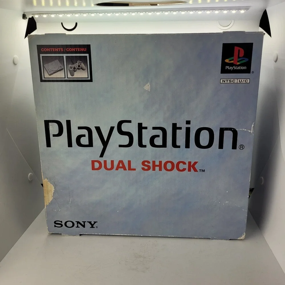Sony PlayStation PS1 Console With Box Tested Works Extra Memory Card Vintage